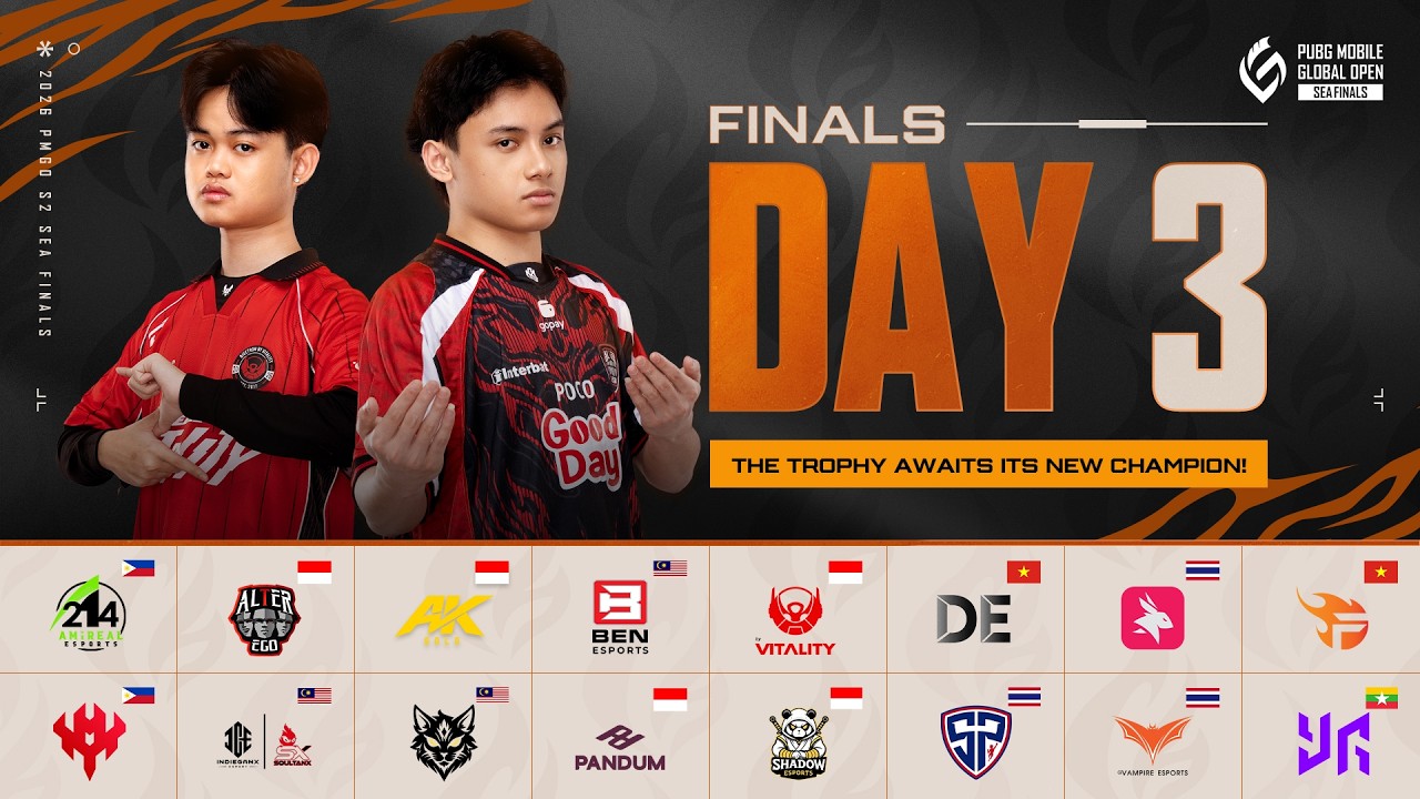 Poster rasmi Day 3 PMGO S2 SEA Finals 2026